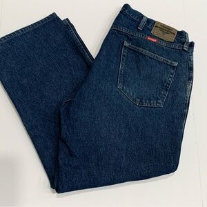WRANGLER Men’s Regular Fit Straight Leg Denim Jeans 39” Waist Unisex